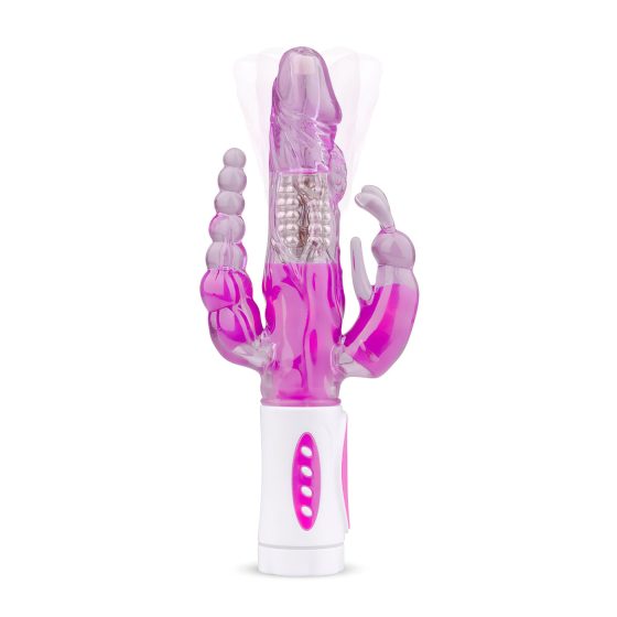 Easytoys Raving Rabbit - 3-ramenný vibrátor (ružový)