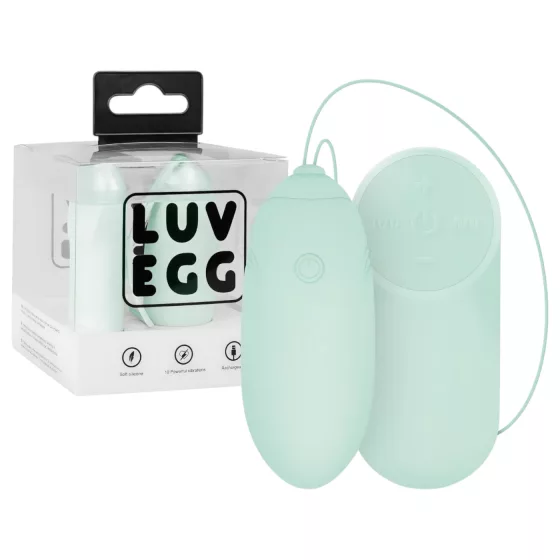 LUV EGG - nositeľné akumulátorové rádiové vibračné vajíčko (zelené)