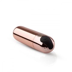   Rosy Gold Bullet - dobíjací mini vibrátor s guľôčkou (ružovo zlatý)