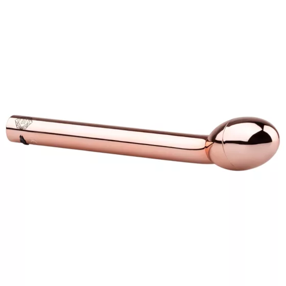 Rosy Gold - vibrátor na bod G - nabíjateľný - ružovo-zlatý