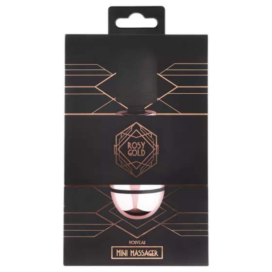 Rosy Gold - mini masážny vibrátor - dobíjací - ružové zlato