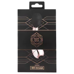 Rosy Gold - masážny vibrátor Wand Mini Curve - rosegold