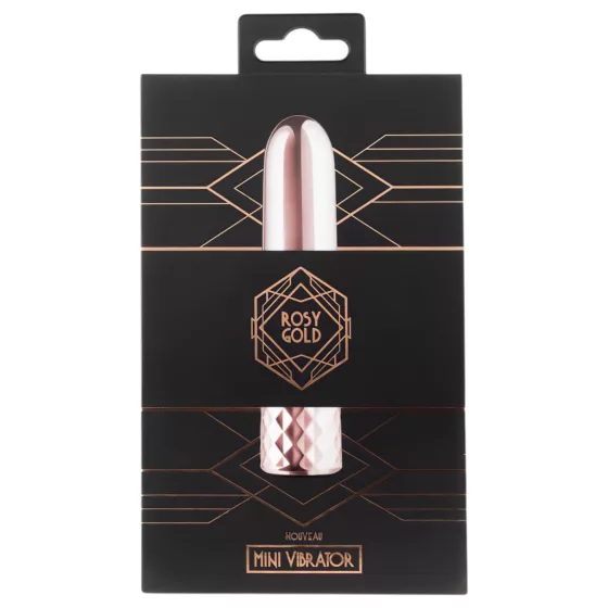 Rosy Gold - mini vibrátor - dobíjací - ružovo zlatý