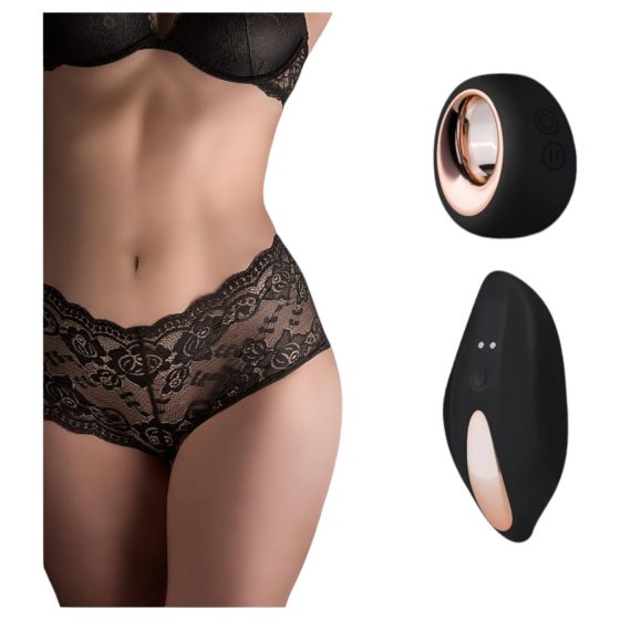 Pantyrebel - nabíjacie rádiové vibračné francúzske nohavičky - čierne (S-L)
