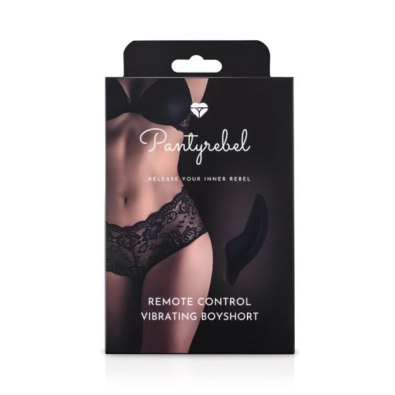 Pantyrebel - nabíjacie rádiové vibračné francúzske nohavičky - čierne (S-L)
