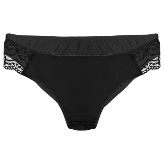 Pantyrebel - čierne nohavičky s vysokým pásom + rádiový vibrátor (S-L)