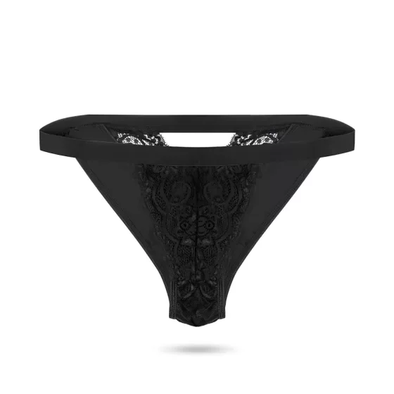 Pantyrebel - vibračné nohavičky na diaľkové ovládanie - čierne (S-L)