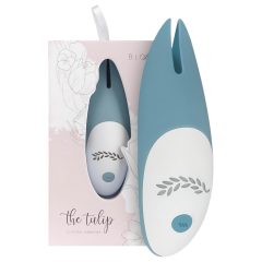   Bloom Tulip - nabíjací, silikónový klitoriálny vibrátor (tyrkysový)