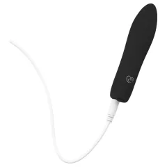 Easytoys - vibrátor na bod G - nabíjateľný - čierny