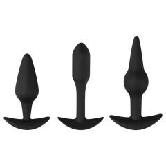   EasyToys Pleasure kit - rozmanitá sada análnych kolíkov (čierna)