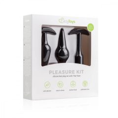   Easytoys Pleasure kit - pestrá súprava análnych díld (čierna)