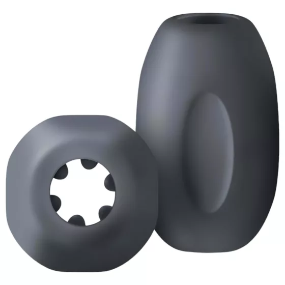 Boners - cestovný masturbátor - kompaktný - silikón/sivý