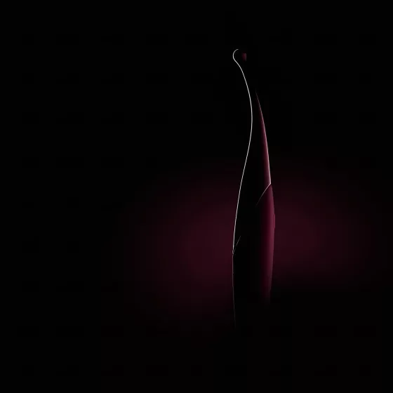 Senzi - vibračný stimulátor klitorisu - vodotesný, akumulátorový - červený