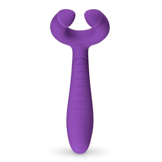 Easytoys Couple - nabíjateľný, vodotesný párový vibrátor (fialový)