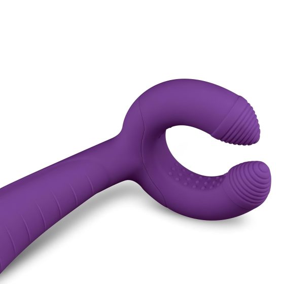 Easytoys Couple - nabíjateľný, vodotesný párový vibrátor (fialový)