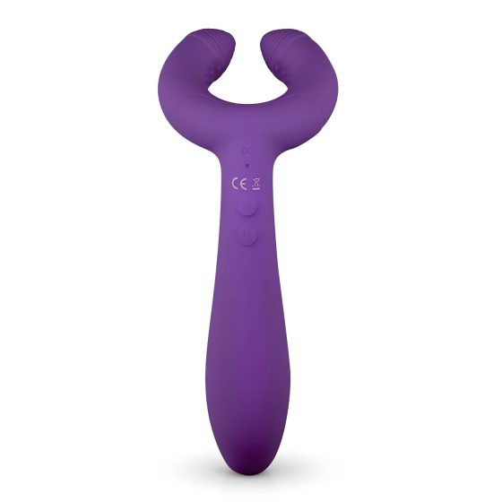 Easytoys Couple - nabíjateľný, vodotesný párový vibrátor (fialový)
