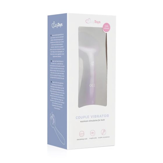 Easytoys Couple - nabíjateľný, vodotesný párový vibrátor (fialový)