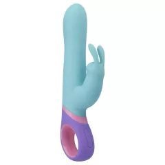   PMV20 Meta Rabbit - vibrátor s rotačnou hlavou a klitorálnym výbežkom - mätová