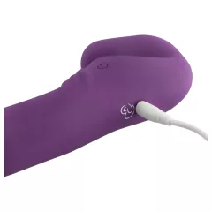   Easytoys - nabíjateľný pripínací vibrátor bez popruhu - fialový