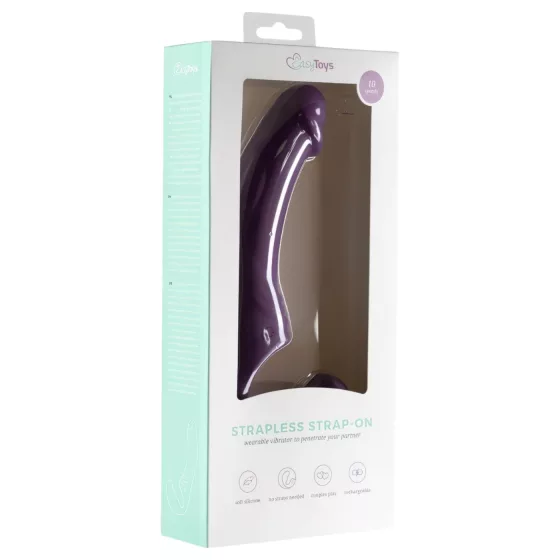 Easytoys - nabíjateľný pripínací vibrátor bez popruhu - fialový