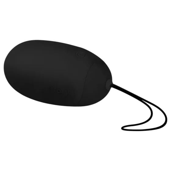 EasyToys - nositeľné nabíjateľné, vodotesné, rádiové vibračné vajíčko (čierne)
