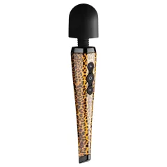   Panthra Shaka Wand - masážny vibrátor - dobíjací - leopardia čierna