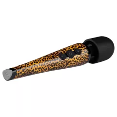   Panthra Shaka Wand - masážny vibrátor - dobíjací - leopardia čierna