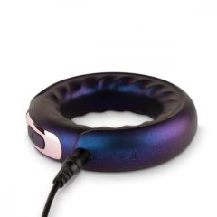   Hueman Saturn - nabíjací, vodotesný vibračný krúžok na penis (fialový)