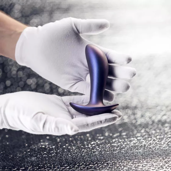 Hueman - análny vibrátor na diaľkové ovládanie - nabíjateľný, fialový