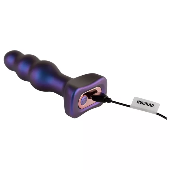 Hueman Space Inveder - análny vibrátor na akumulátor (fialový)