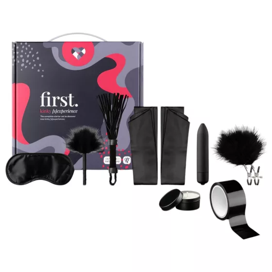 First. - BDSM súprava pre začiatočníkov - 8 dielov