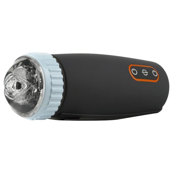 CRUIZR CM05 - masturbátor akumulátorový - vibračný a sací - čierna/modrá