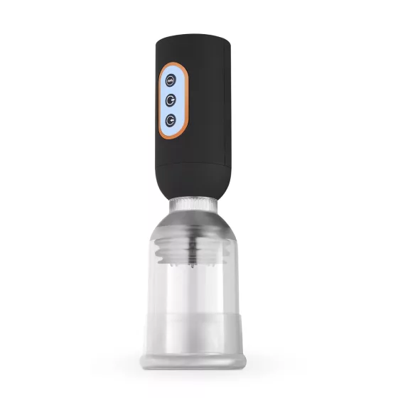 CRUIZR CS07 - vibračná automatická pumpa na penis - čierna/priehľadná