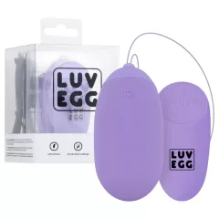   LUV EGG XL - nositeľné akumulátorové, rádiové vibračné vajíčko (fialové)