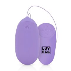   LUV EGG XL - vibračné vajíčko na diaľkové ovládanie - dobíjacie - fialové