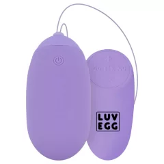   LUV EGG XL - nositeľné akumulátorové, rádiové vibračné vajíčko (fialové)