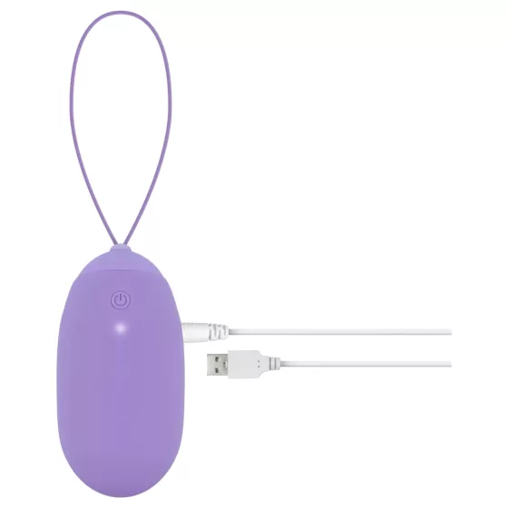 LUV EGG XL - nositeľné akumulátorové, rádiové vibračné vajíčko (fialové)