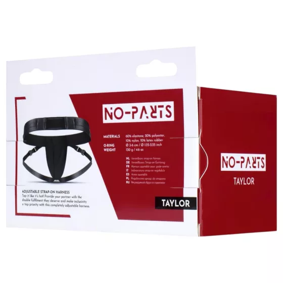 No-Parts Taylor - strap-on postroj - dvojitý O-krúžok - S-L