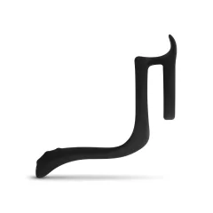   Easytoys - erekčný krúžok na penis a semenníky - flexibilný - čierny