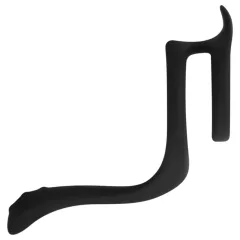   Easytoys - erekčný krúžok na penis a semenníky - flexibilný - čierny