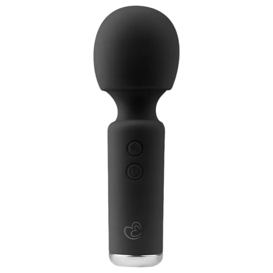 Easytoys - masážna mini vibrátorová hlavica - dobíjacia - čierna