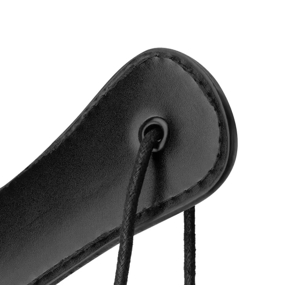 Bedroom Fantasies - bdsm plácačka - kožený vzhľad - čierna