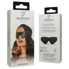   Bedroom Fantasies - maska na oči - kožený vzhľad - čierna
