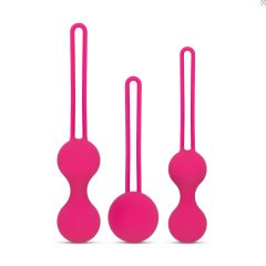   Easytoys LoveBalls - sada venušinych guličiek - 3 diely (ružová)