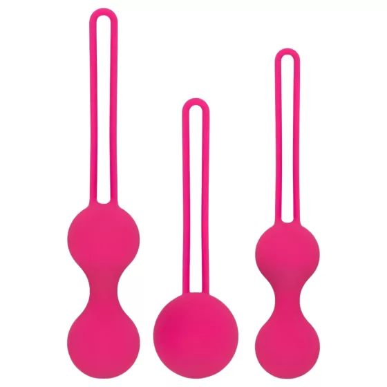 Easytoys - vaginálne guľôčky - sada 3 ks - ružové
