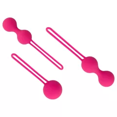 Easytoys - vaginálne guľôčky - sada 3 ks - ružové
