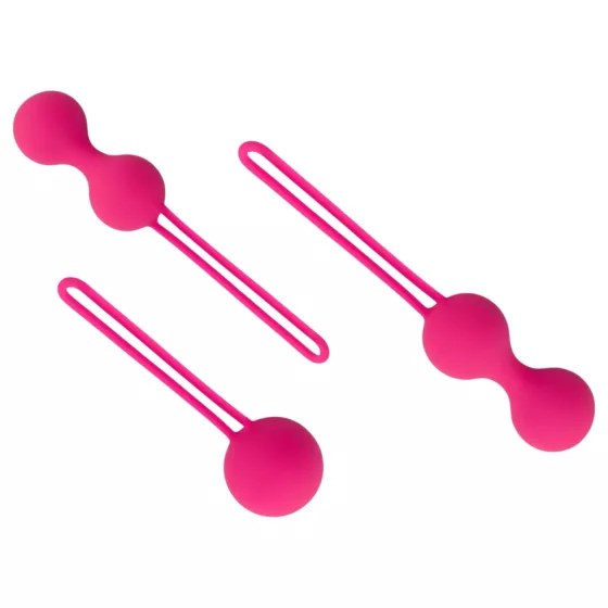 Easytoys - vaginálne guľôčky - sada 3 ks - ružové