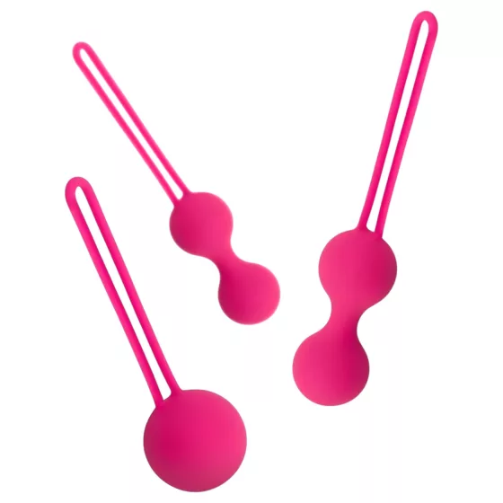 Easytoys - vaginálne guľôčky - sada 3 ks - ružové