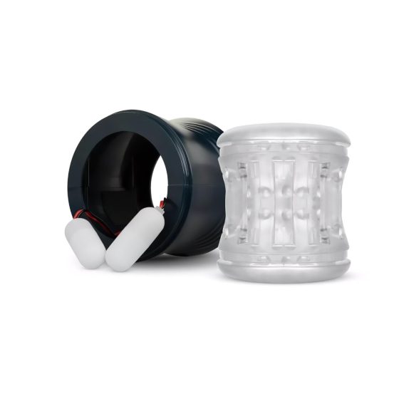 FPPR. - nabíjací, vibračný, obojstranný masturbátor (modrý)