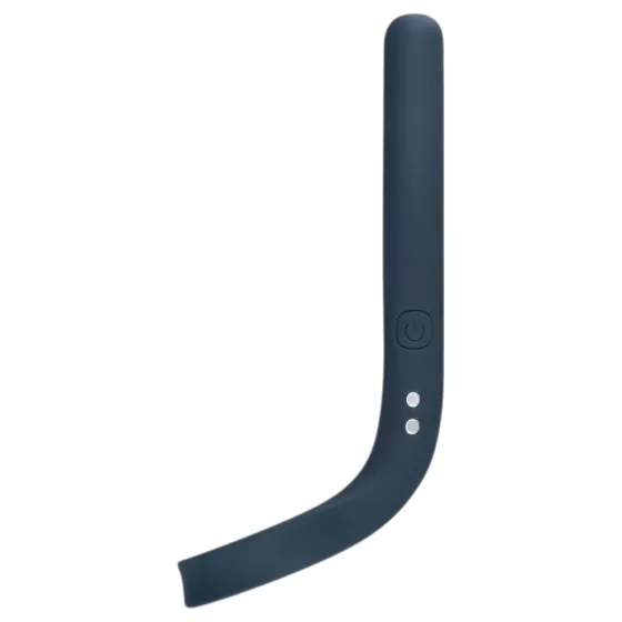 Boners - vibračný krúžok na penis a semenníky - nabíjateľný - modrý